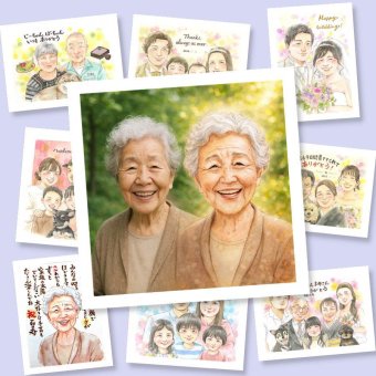 長寿のお祝いに、贈る人の気持ちも伝わる一枚です。 長寿祝い 似顔絵 プレゼント 贈り物 手描き ギフト 名入れ 長寿 家族 記念日 お祝い ご両親 祖父母 家族 下書き確認 修正無料 名入れ 親孝行 似てる 実績多数 宝物 宝物 長寿祝い ブライダルギフト 卒寿祝い イラスト オリジナル 大人数 メモリアル 贈答品 サプライズ お祝い返し クリスマス キレイ 闘病中の方への励まし 二次会 感激