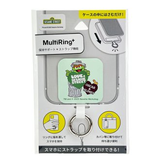 セサミストリート オスカー マルチリングプラス スマホ用品