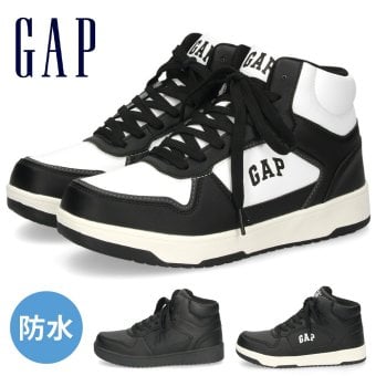 GAP ギャップ スニーカー メンズ レディース 防水 雨の日 晴雨兼用 靴 ハイカット 通勤 通学 GPU22643