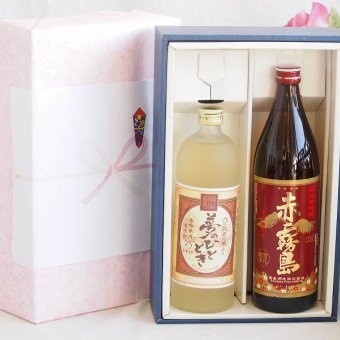 プレミアム焼酎 夢のひとときギフトボックス 熟成麦焼酎 夢のひととき25°(大分県)720ml芋焼酎赤霧島25°(宮崎県)900ml
