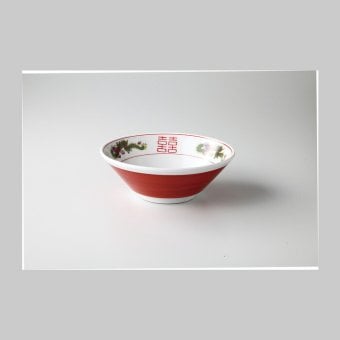 赤巻三ッ竜切立6.3丼 磁器 美濃焼 やきものの里から、暮らしを贈ります。　ギフト 食器 セット テーブルウェア