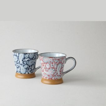ペイズリー ペアーマグ 陶器 美濃焼 やきものの里から、暮らしを贈ります。　ギフト 食器 セット テーブルウェア