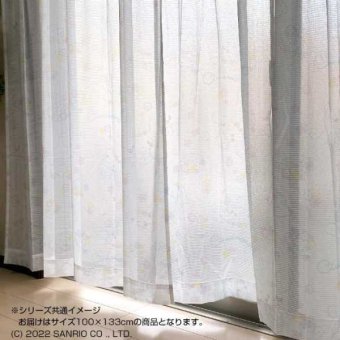 サンリオ シナモン レースカーテン 2枚組 100×133cm SB-602-S かわいい キャラクター 子供部屋 寝室 リビング おしゃれ 窓辺 インテリア 洗える サンリオ正規ライセンス品
