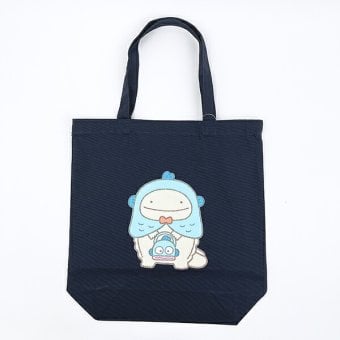 サンリオ ハンギョドン × なんでもいきもの トートバッグ ネイビー Sanrio 送料込み