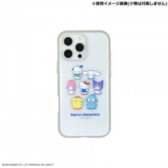 iPhone16 Pro Max ケース サンリオ IIIIfit Clear 耐衝撃 ハイブリッド スマホケース カバー ミックス キャラクター かわいい おしゃれ ストラップホール付き サンリオ正規ライセンス品