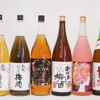 贅沢梅酒6本セット(おばあちゃんの梅酒 芳醇ブランデー仕立チョーヤ梅酒 ローズ梅酒(愛知) 青梅使用小正の梅酒(鹿児島) 蜂蜜梅酒(和歌山) 緑茶梅酒(和歌山県)) 1800ml×6本