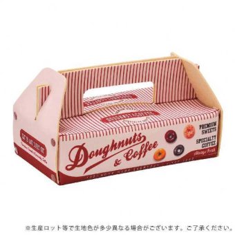 ティッシュケース ドーナツボックス レッド SF-4012-RD ティッシュカバー ティッシュボックス ケース カバー おしゃれ かわいい おもしろ 雑貨 アメリカン レトロ ポップ インテリア ギフト プレゼント セトクラフト