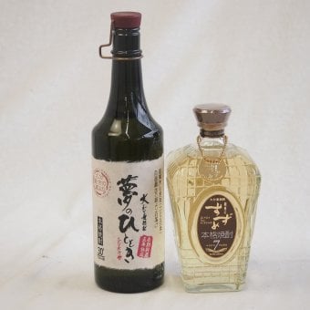 熟成極まる麦焼酎2本セット(井上酒造 プレミアム5年長期熟成麦焼酎 夢のひととき30度(大分県) 八鹿酒造 銀座のすずめaged7years33度(大分県)) 720ml×2本