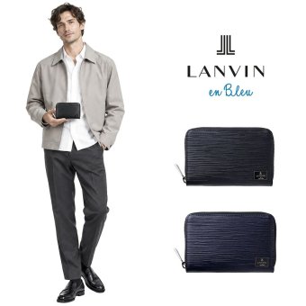 LANVINenBlue ランバンオンブルー ロングウォレット 財布 ウォレット アドニス 長財布  メンズ 普段使い 牛革 レザー