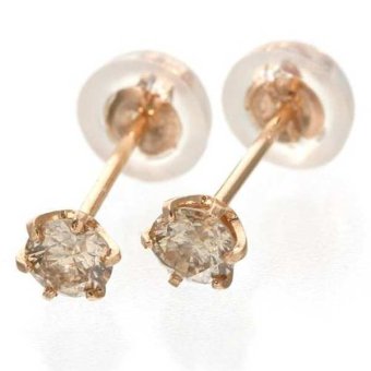 ダイヤモンドピアス 0.2ct K18 ピンクゴールド 1粒ダイヤ ピアス レディース シンプル 18金 18K ジュエリー アクセサリー ギフト プレゼント 贈り物 記念日 誕生日