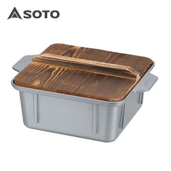 SOTO ソト カコム おでん鍋 ST-3111 万能鍋 2.9L 仕切り付き 木蓋付き 5合炊飯 アルミ製 キャンプ アウトドア 鍋料理 冬キャンプ 誕生日 ギフト プレゼント
