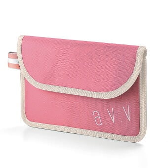 a.v.vモバイルバッテリーポーチ B/ピンク 12-6754-32 景品 記念品 粗品 ノベルティ 名入れ 御挨拶 ご挨拶