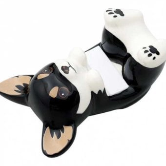 スマホスタンド チワワ 磁器製 卓上スタンド かわいい 犬雑貨 インテリア小物 置物 癒しグッズ タブレットスタンド 2匹で支える 安定感 ギフト プレゼント P24-0822 セトクラフト