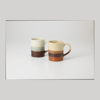 ストラータ マグペア 磁器 美濃焼 やきものの里から、暮らしを贈ります。　ギフト 食器 セット テーブルウェア