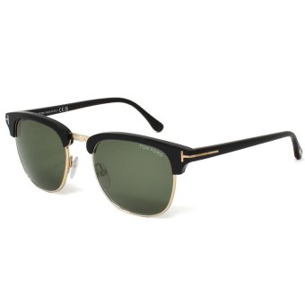 トムフォード TOM FORD サングラス アジアンフィット FT0248 05N 53 UVカット メンズ レディース ユニセックス ブラック+ゴールド+グリーン