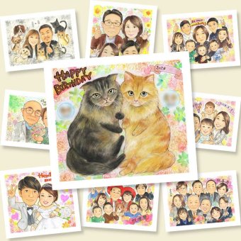 誕生日のプレゼントに、ずっとそばに置きたくなる似顔絵です。下書き確認ができるので、安心して贈れます。 贈り物 ペット 似顔絵 ギフト 手描き 名入れ プレゼント 誕生日 記念 お祝い サプライズ 猫 犬 愛猫 愛犬 名入れ 修正無料 下書き確認 サプライズ 一生もの 実績多数 喜ばれる 犬 猫 愛猫 愛犬 百寿祝い お祝いの品 二次会 メモリアル 感謝 喜寿祝い 快気祝い 傘寿祝い お祝い返し