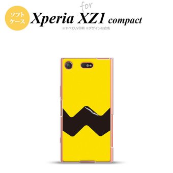 【SO02K】【スマホケース/スマホカバー】【エクスペリア XZ1】SO02K スマホケース Xperia XZ1 Compact SO-02K カバー エクスペリア XZ1 イラストデザイン（A） 黄×黒 nk-so02k-tp191【メール便送料無料】