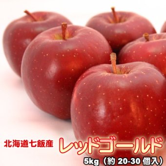 りんご 北海道産 蜜入 レッドゴールド リンゴ 5kg（約20-30個入）