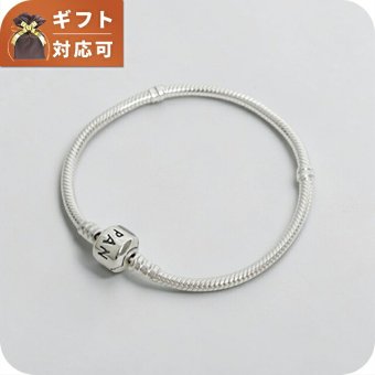 パンドラ PANDORA Moments Barrel Clasp Snake Chain Bracelet アクセサリーブレスレット 594593c00-18 レディースシルバー