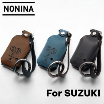 NONINA スズキ スマートキーケース ジムニー ハスラー スペーシア ワゴンR スイフト ソリオ クロスビー他対応 本革 クレイジーホースレザー 日本製 高級 エイジング レザー キーカバー 名入れ エマージェンシーキー対応 名入れ 父の日 母の日 敬老の日 お誕生日祝い 還暦祝い お祝い ギフト クリスマスプレゼント バレンタイン 贈り物 愛車キーケース 愛車キーホルダー【送料無料】