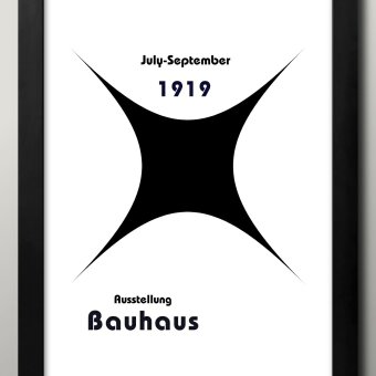日本製 バウハウス BAUHAUS ミッドセンチュリー A3 サイズ ポスター アート おしゃれ 絵画 インテリア 北欧 イラスト マット紙 艶消し アートパネル 額 フレーム デザイン 壁掛け ギフト 新築祝い ディスプレイ  速達 送料無料