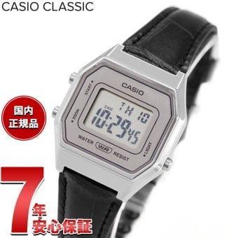 カシオ クラシック CASIO CLASSIC デジタル 限定モデル 腕時計 レディース LA680WEL-1JF 型押しレザーバンド ブラック【2026 新作】