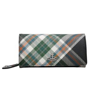 ヴィヴィアンウエストウッド VIVIENNE WESTWOOD 長財布 CLASSIC LONG WALLET 51060025-s0012-derby O102 DERBY TARTAN GREEN タータン グリーン