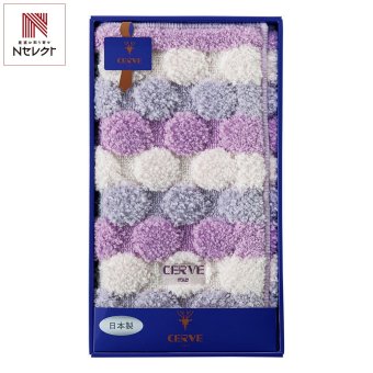 チェルベ ドット バスマット パープル ギフト バス用品 マット 日本製 ドット柄【北海道・沖縄県・離島 配送不可】