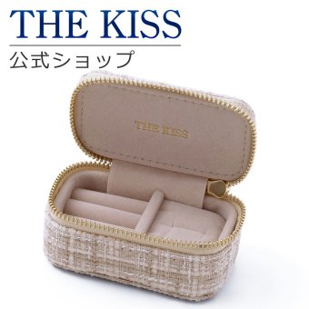 ＼Web限定／【ラッピング無料】THE KISS 公式ショップ ジュエリーポーチ 持ち運び 携帯用 ミニ トラベル クリームアイボリー カラ― アクセサリーケース リング ネックレス ジュエリーボックス ブランド アクセサリー用品 ケース POUCH-REGULAR-CREAMIVORY アニバーサリー