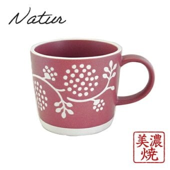 ナチュル マグカップ フラワー ピンク マグカップ 北欧風 美濃焼 日本製 コーヒーカップ ティーカップ 花柄 かわいい おしゃれ 内祝い 結婚祝い ギフト 〈20677〉 M-mode