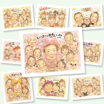 百寿のギフトに、大切なひとを似顔絵にしませんか。大切なお祝いにも安心してご注文いただけます。 ギフト 百寿祝い 似顔絵 名入れ プレゼント 手描き 贈り物 百寿 白寿 記念 長寿 大人数 祖父母 おじいちゃん おばあちゃん 下書き確認 名入れ 修正無料 親孝行 宝物 喜ばれる そっくり 一生もの 百寿 100歳 長寿祝い ブライダルギフト 贈答品 クリスマス 初任給 二次会 快気祝い