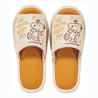 スヌーピー スリッパ ハッピーダンス ベージュ キッチン SNOOPY