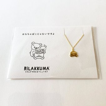 リラックマ RK×5108 おもちゃばこ Gold アクセサリー ネックレス コトバ