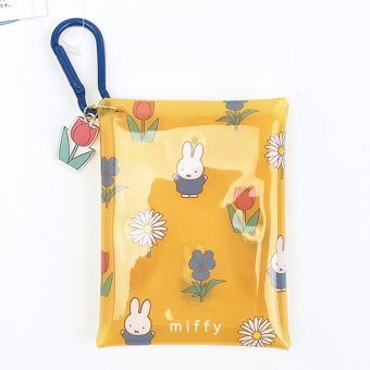 ミッフィー miffy クリアマルチポーチ イエロー カラフルサガラ