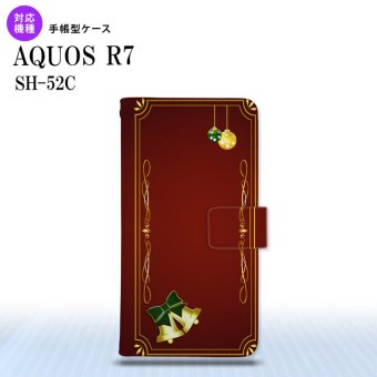 SH-52C AQUOS R7 手帳型スマホケース カバー ベル 赤  nk-004s-r7-dr641