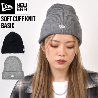 ニット帽 ニューエラ NEW ERA 11322043 15119597 メンズ レディース ソフトカフニット ベーシック ビーニー 帽子 秋冬 ブランド ロゴ 無地 ブラック 黒 オフヘザーグレー おしゃれ シンプル 暖かい 防寒 スノボ スキー フリーサイズ 手洗い可能 男女兼用 ギフト プレゼント