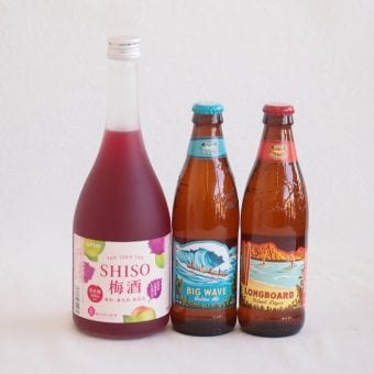 鍛高譚とクラフトビール3本セット(合同酒精鍛高譚の梅酒12度(北海道) コナビールビッグウェーブ ゴールデンエール(アメリカ) コナビールロングボード アイランドラガー(アメリカ)) 720ml×1本 330ml×2本