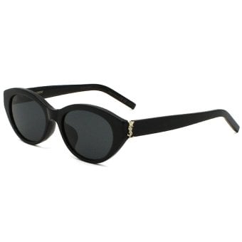 サンローラン Saint Laurent サングラス アジアンフィット UVカット アイウェア キャットアイ フォックス SL M148/F-001 メンズ レディース ユニセックス ブラック 国内正規品