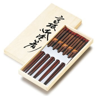 糸巻箸揃　朱　木箱入 インテリア 漆器 盆 カタログギフト 景品 粗品
