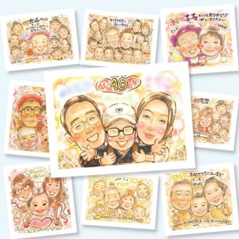 結婚10周年の記念に、オーダーメイドの似顔絵が喜ばれています。下書き確認ができるので、安心して贈れます。 贈り物 結婚記念日 似顔絵 ギフト 手描き 名入れ プレゼント 結婚10周年 銀婚式 結婚記念日 家族 夫婦 両親 名入れ 下書き確認 修正無料 一生もの 喜ばれる サプライズ 宝物 周年 感謝 結婚10周年 親孝行 記念日 傘寿祝い バレンタインデー 引っ越し 喜寿祝い 快気祝い 感動