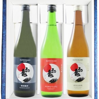 ★ 送料無料 ★  初亀 ( はつかめ ) 飲み比べ 特別純米 ＋ 純米吟醸 べっぴん 辛２ ( からから ) ＋ 純米吟醸 東条山田錦 720ml 3本セット / 静岡県 初亀醸造【 日本酒 】【 要冷蔵 】【 5651 】【 ハロウィン 贈り物 ギフト プレゼント 誕生日 結婚のお祝い 】