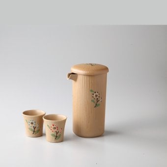 手描青小花切立酒器揃 磁器 瀬戸焼 やきものの里から、暮らしを贈ります。　ギフト 食器 セット テーブルウェア