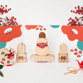 2026年10月発売　限定生産品　冬めぐりの積木　つみき からくり オークビレッジ　oakvillage