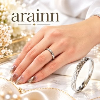 arainn アラン｜アラモン模様デザインリング｜ピンクゴールド シンプル ユニセックスリング｜おしゃれなペアリングにも 指輪 1本 単品アラン ステンレス リング にも人気 r-33 金属アレルギー対応 ホワイトデー お返し アクセサリーギフト ジーラブ