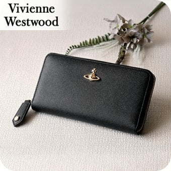 ヴィヴィアン ウエストウッド 長財布 メンズ レディース ブランド Vivienne Westwood ロゴ 5106005BW S000B N402 BLACK ビビアン