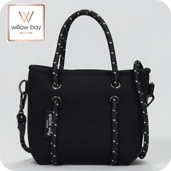 ウィローベイ ショルダーバッグ レディース ブランド WILLOWBAY ブティックタイニー マザーズバッグ  2WAY BLACK