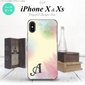 【iPhoneX】【スマホケース/スマホカバー】【アイフォンX】iPhoneX スマホケース ケース アイフォンX イニシャル ぼかし模様 黄 nk-ipx-1592ini【メール便送料無料】