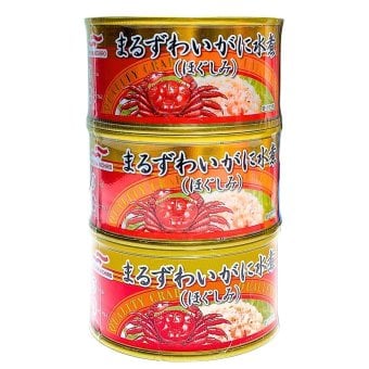 Umios ウミオス  まるずわいがに ほぐしみ 110g 3缶パック 旧マルハニチロ カニ缶 かに 水煮 蟹 脚肉 ほぐし身 おつまみ ギフト 御中元 御歳暮 内祝い  #73672