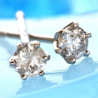 プラチナ ピアス ダイヤモンド 0.1ct Pt900 一粒ダイヤ ダイヤピアス レディース シンプル 金属アレルギー対応 天然ダイヤ スタッドピアス 両耳セット プレゼント ギフト ラッピング 記念日 誕生日 女性