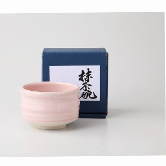 桜志野　筒型抹茶碗 陶器 美濃焼 やきものの里から、暮らしを贈ります。　ギフト 食器 セット テーブルウェア